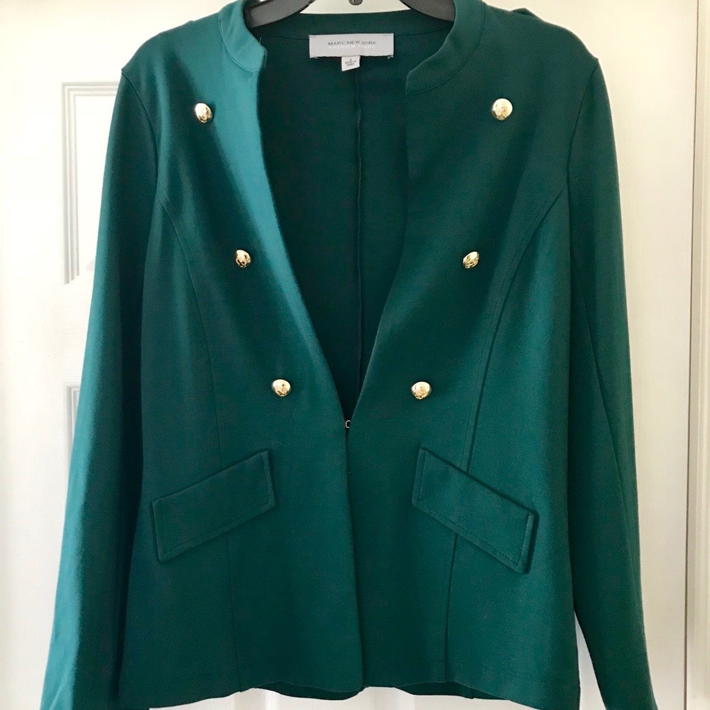 ❇️Andrew Marc Green Military Style Blazer